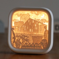 Lampe de nuit LED 3D à découpe de papier, à commande tactile, pour la décoration intérieure, souvenir touristique, cadeau, vente en gros