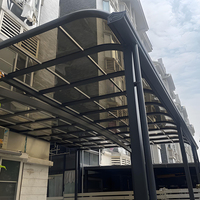 Auvent de terrasse de balcon de maison, couverture de patio, auvent fixe en aluminium moderne, auvent de villa, auvent extérieur
