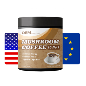 Café Instantáneo con Mezcla de Hongos, Venta al Por Mayor de Fábrica, Refuerzo del Sistema Inmunológico, 100% a Base de Plantas, Cumple con las Normas de la UE - Product Image 1