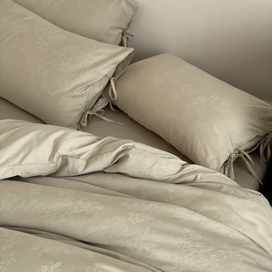 Parure <span class=keywords><strong>de</strong></span> lit quatre pièces haut <span class=keywords><strong>de</strong></span> gamme en coton lavé 100 % coton, ultra-douce et agréable pour la peau, avec <span class=keywords><strong>housse</strong></span> <span class=keywords><strong>de</strong></span> <span class=keywords><strong>couette</strong></span> - Product Image 2