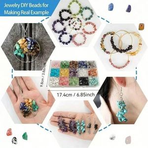 ชุดอุปกรณ์ทำสร้อยข้อมือคริสตัล DIY สำหรับทำเครื่องประดับจากหินธรรมชาติ ขนาด 5-8 มม. ของขวัญสร้างสรรค์สำหรับเด็ก - Product Image 4
