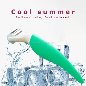 Meilleures ventes Maison Petit Masseur Santé Rouleau de Glace Visage Yeux Corps Massage Froid Vert Visage Beauté Soins de la Peau Ensemble Produits de Beauté - Product Image 5
