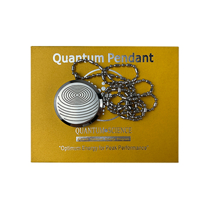 Colgante Energético Ecamaz de Acero Inoxidable Plateado con Espiral Grabada, Collar Cuántico Escalar de Moda para la Salud y Energía, Regalo para Uso Diario - Product Image 5