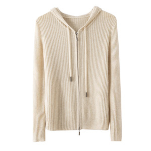 Fabricante de Suéteres de Cashmere 2026, <span class=keywords><strong>Hoodie</strong></span> de Cashmere Personalizado com Logo, <span class=keywords><strong>Cardigan</strong></span> de Cor Sólida, <span class=keywords><strong>Hoodie</strong></span> Tricotado Casual, Jaqueta de Cashmere - Product Image 5