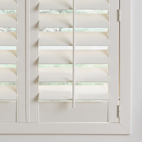 Persianas Tradicionales de PVC para Sala de Estar, Persianas de Plástico Imitación Madera y de Madera