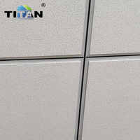 Panneaux de Plafond Acoustiques Suspendus Insonorisants Noirs, Dalles de Plafond en Fibre Minérale 2 x 4