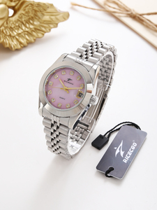 Luxury Women's Quartz <strong>Watch</strong> <strong>Set</strong> Diamond Accent Stainless Steel Band <strong>Fashion</strong> Business 31mm Glass Dial Timeless Wristwatch - Product Image 2
