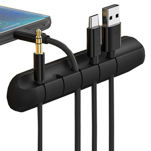 Clips organisateurs de câbles, supports de câbles autocollants, gestion des câbles pour câbles USB/cordons d'alimentation/fils, voiture et bureau, maison et bureau - Product Image 1