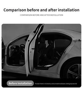 Nouveaux 256 couleurs atmosphère lumière acrylique intérieur voiture <span class=keywords><strong>porte</strong></span> LED lumières sans fil APP éclairage ambiant Kits fibre optique bande LED - Product Image 5