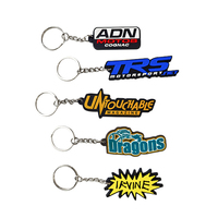 Porte-clés personnalisé en PVC souple 2D/3D, breloque de sac en caoutchouc Anime, porte-clés avec logo personnalisé, cadeau promotionnel, faible MOQ, vente en gros