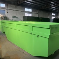 Conteneur à déchets en métal, bac à ordures, bac de recyclage