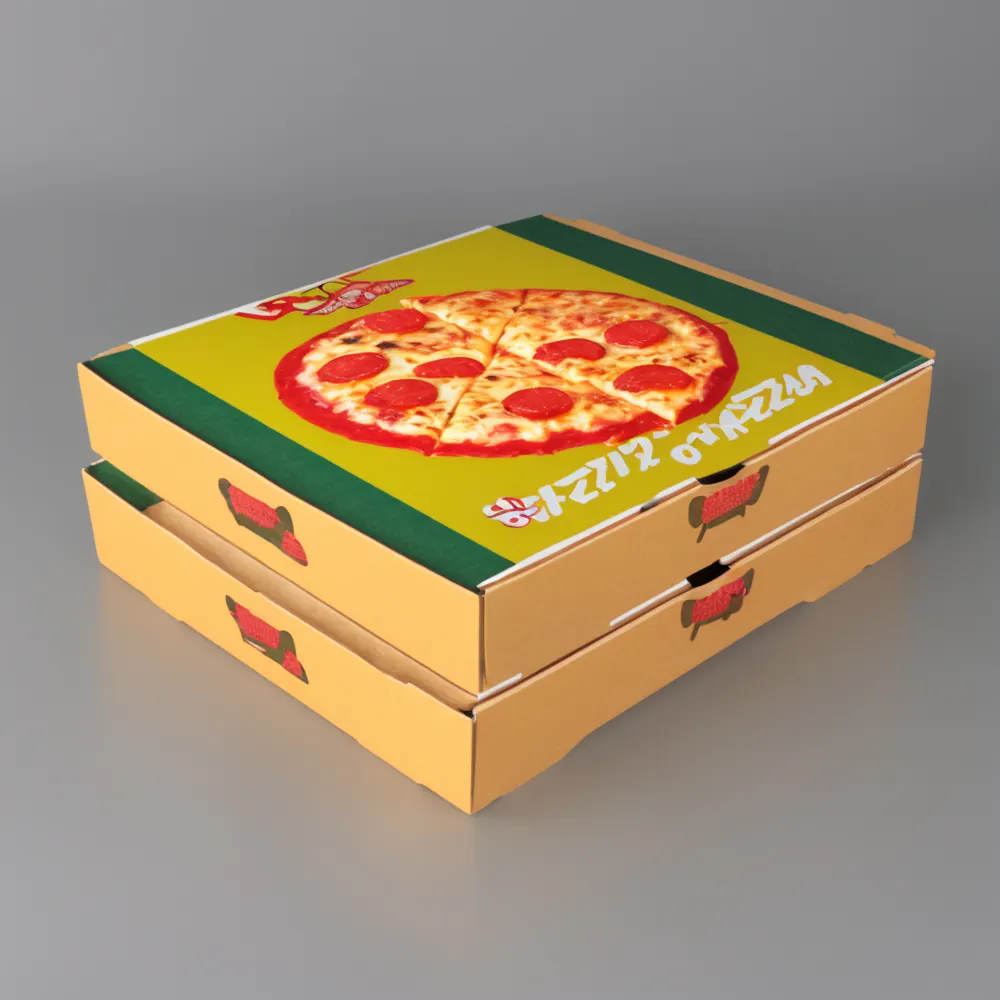 Fabricante Eco Friendly Personalizar Pizza Desenho Embalagem para levar Pizza Caixa de Papelão de Papelão