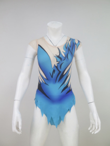 <span class=keywords><strong>Justaucorps</strong></span> de gymnastique pour femmes dégradé violet personnalisé <span class=keywords><strong>avec</strong></span> jupe et strass - Product Image 6