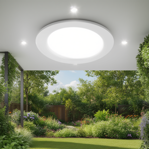 Compact Delta 15W <b>Sensor</b> Led <b>Light</b> Ceiling Fixture <b>Indoor</b> Outdoor Use - Product Image 3