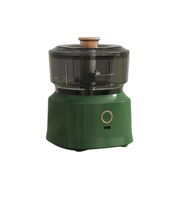 Mini hachoir électrique sans fil 350 ml pour cuisine, double usage, pour purée d'ail, viande/légumes, en acier inoxydable, 3 lames - Product Image 1