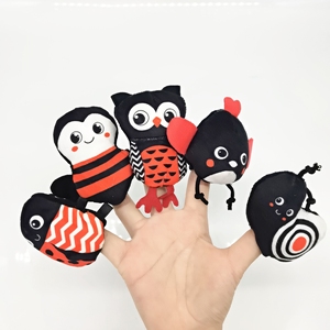 Bán Buôn Mini Phim Hoạt Hình Ngón Tay Đồ Chơi Sang Trọng Dễ Thương Động Vật Con Rối Con Chó Con Mèo Thỏ Ngón Tay Cho Trẻ Em - Product Image 2