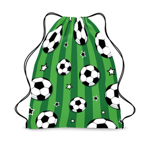 Football Shoulder Drawstring Backpack Bag Portable Storage Bag Polyester Portable Drawstring Bag Bundle Pocket