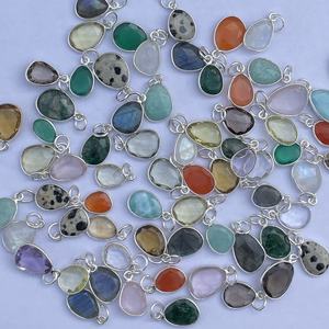 Natural Carnelian Onyx Quartz Faceted Slice Gemstone Pendants Sterling Silver Gold Plated AAA Cute Bezel Setting Handmade India - Product Image 3