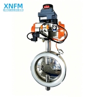 Katup Kupu-kupu Pneumatik PZD Soft Sealing, Katup Kontrol Aktuasi Udara Merek XNFM, Ukuran Port DN80-DN400, Suhu Normal, Garansi 1 Tahun