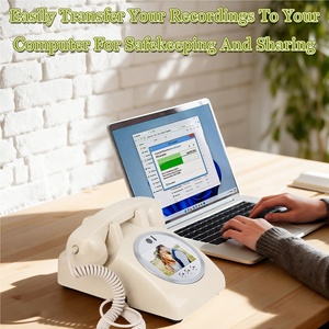 Livre d'or audio personnalisable, design <span class=keywords><strong>portable</strong></span>, livre d'or audio vidéo, téléphone pour mariages, anniversaires, remises de diplômes, téléphone - Product Image 6