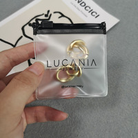 Bolsa de Plástico Transparente de PVC Personalizada con Cierre Hermético para Joyería, Bolsa de Plástico con Cierre Deslizante para Joyería
