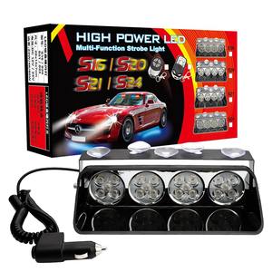 DXZ Automotive <span class=keywords><strong>LED</strong></span> Aspiration <span class=keywords><strong>Clignotant</strong></span> <span class=keywords><strong>Central</strong></span> Reminder Light S20 Rouge et Bleu Mirror Light Accessoire pour Voitures et SUV - Product Image 1