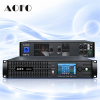 Penguat Daya Digital Profesional AOFO DSP20000, Amplifier DSP 2 Kanal 4000W untuk Panggung Live, Speaker Line Array Konser