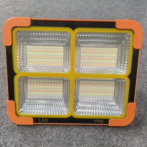 Lampada <span class=keywords><strong>Solare</strong></span> LED Ricaricabile Portatile 100W IP66 Design Sospeso per Illuminazione da Campeggio Esterna Luce di Emergenza LED <span class=keywords><strong>Corpo</strong></span> in ABS - Product Image 1