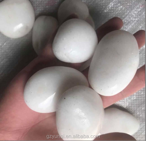 Direct Factory Sale Snow White <strong>Pebble</strong> Stone for Garden &amp; Villa Landscaping <strong>Small</strong> White Grave <strong>Pebbles</strong> From Nanjing - Product Image 4