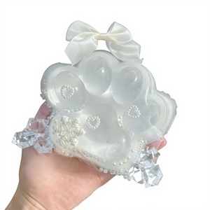 Nuevo Juguete Antiestrés de Goma con Forma de Pata de Gato, Versión de Peluche, de Rebote Lento, Transparente, de PVC - Product Image 1
