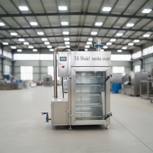 فرن تدخين كهربائي تجاري سعة 30-50-100-200 كجم للحوم والجبن والأسماك والنقانق، آلة تدخين الديك الرومي - Product Image 2