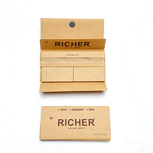 Papier à rouler naturel brun non blanchi 3-en-1 de marque - Product Image 3