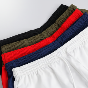 กางเกงขาสั้นผ้าโพลีเอสเตอร์ไนล่อนหลากสีมีซิปกระเป๋าระบายอากาศได้ดีสำหรับผู้ชายโลโก้ออกแบบได้ตามต้องการ - Product Image 1