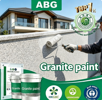 Peinture pour pierre auto-améliorante à une couche avec résine adhésive, revêtement granitique pour petites équipes de rénovation localisée simplifiée