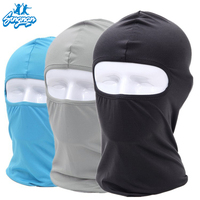Couleur pure Logo personnalisé cagoule personnalisé Sport de plein air hiver coupe-vent crâne masque cagoule été Protection masques masques