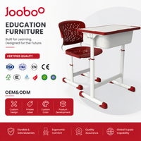 Bureau et chaise de classe réglables en hauteur pour les élèves du primaire et du secondaire avec système de réglage par vis