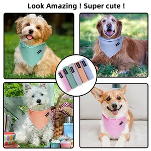 Wholesale Heart Cute Luxury Reflective Bulk Plaid Size Small Large Custom Logo Bandanas For Dogs Dog Bandana"