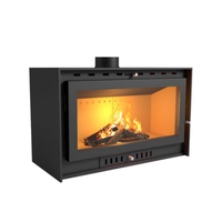 Cheminée en fonte de qualité européenne, design classique, au gaz ou au bois, longue durée de vie, autoportante pour villas, bois de chauffage