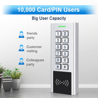 Nouveau design, clavier intelligent Tuya Wifi, serrure de porte en verre, accès RFID, mot de passe, carte, télécommande, système de contrôle d'accès numérique