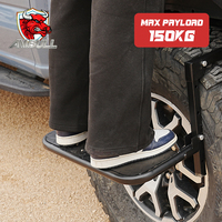 Échelle de marche pliable universelle en acier thermolaqué pour camionnette 4x4, vente en gros d'usine Ambull