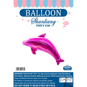 Palloncino in lamina a forma di delfino Shanliang da 23 pollici, decorazione per feste per bambini - Product Image 4