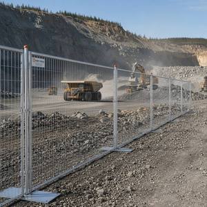 QUAN <span class=keywords><strong>GU</strong></span> QG-LSWL Pannello di Recinzione Temporanea in Ferro Zincato - Resistente alla Ruggine e all'Acqua per Cantieri e Uso Esterno - Product Image 4
