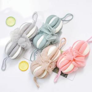 Esponja exfoliante grande Chuyi545 Bath Ball Nordic Colors con cuerda para adultos, herramienta de limpieza para la ducha. - Product Image 1