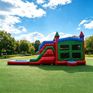 <span class=keywords><strong>Castillo</strong></span> Inflable con Tobogán de <span class=keywords><strong>Agua</strong></span> para Adultos y Niños, Tobogán Inflable - Product Image 1