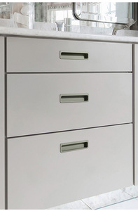 PET Skin-Feel Modern Customized Color Slotted Embedded Cabinet Door Drawer Handles Easy Installation for Kitchen Living Room - Product Image 5