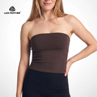 Top Deportivo Corto sin Mangas para Mujer, de Tela Elástica Suave Premium, Personalizado por Luckpanther Factory, para Yoga, Pilates, Gimnasio y Uso Diario