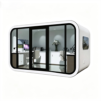 Module de bureau préfabriqué Apple Cabin - Capsule intelligente de 20/40 pieds pour espace de travail commercial et petit bureau
