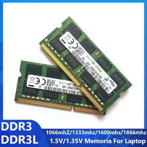 <span class=keywords><strong>Memoria</strong></span> RAM para Portátil DDR3 DDR3L, 2GB 4GB 8GB SODIMM, 1066Mhz 1600Mhz 1866Mhz, Alto Rendimiento, 1.35/1.5V - Product Image 4
