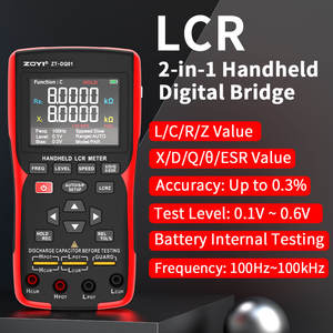 El dijital LCR metre 100KHz kapasite endüktans Tester 2 in 1 pil iç direnci 200 Ohm Tester ZOYI ZT-DQ02 - Product Image 2