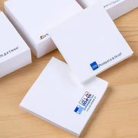 Notes autocollantes personnalisables sur mesure, colorées, avec couverture de texte, pour publicité, base en carton, papier PET, cadeau de bureau, mémo